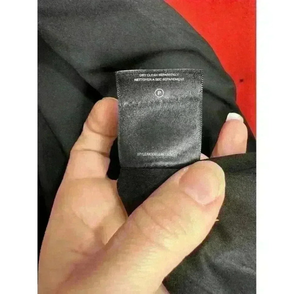 Robbi & Nikki Red Peplum Pea Coat Red Size S Button Front Lined Heavy EUC - Picture 15 of 16